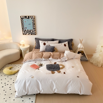 91家纺网 家纺一手货源 找家纺 （总）朗莎家纺 2024新款卡通系列磨毛五件套