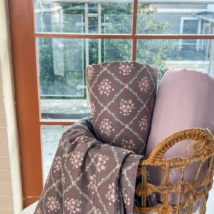 91家纺网 家纺一手货源 找家纺 一比一家纺 2025新款全棉母婴级抗菌有氧全棉双层纱亲肤全棉小清新印花三件套四件套 花郁悠然