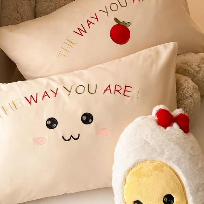 91家纺网 家纺一手货源 找家纺 朗莎家纺 2024新款卡通系列磨毛五件套 柿柿如意