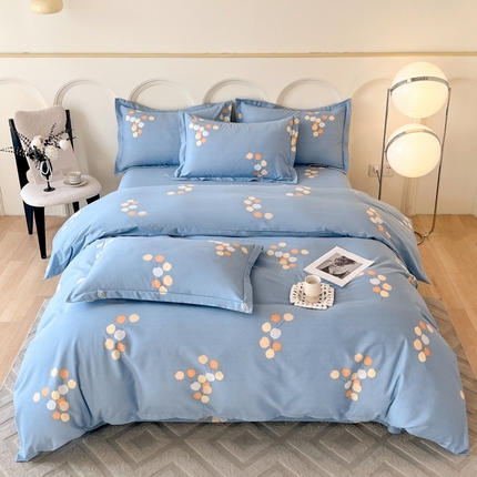 91家纺网 家纺一手货源 找家纺 （总）铭成 2024新款全棉生态喷气加厚磨毛单品被套