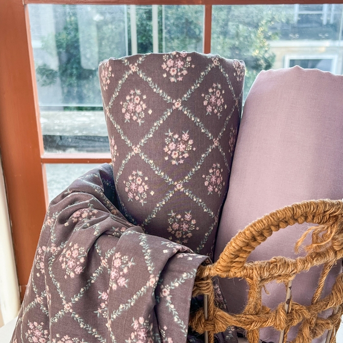 91家纺网 家纺一手货源 找家纺 一比一家纺 2025新款全棉母婴级抗菌有氧全棉双层纱亲肤全棉小清新印花三件套四件套 花郁悠然