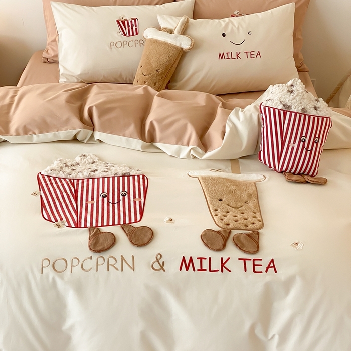 91家纺网 家纺一手货源 找家纺 朗莎家纺 2024新款卡通系列磨毛五件套 一夜暴富