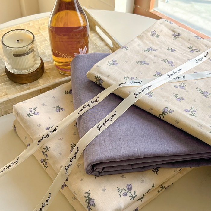 91家纺网 家纺一手货源 找家纺 一比一家纺 2026新款全棉母婴级抗菌有氧全棉双层纱亲肤全棉小清新印花三件套四件套 不止玫瑰