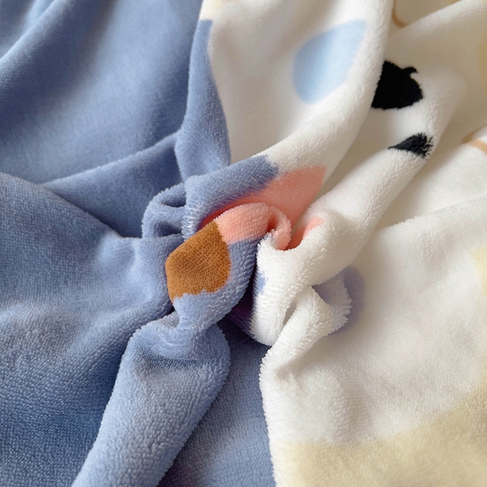 91家纺网 家纺一手货源 找家纺 美梦家纺 2024新款牛奶绒简单款夹棉床盖四件套 萌宝