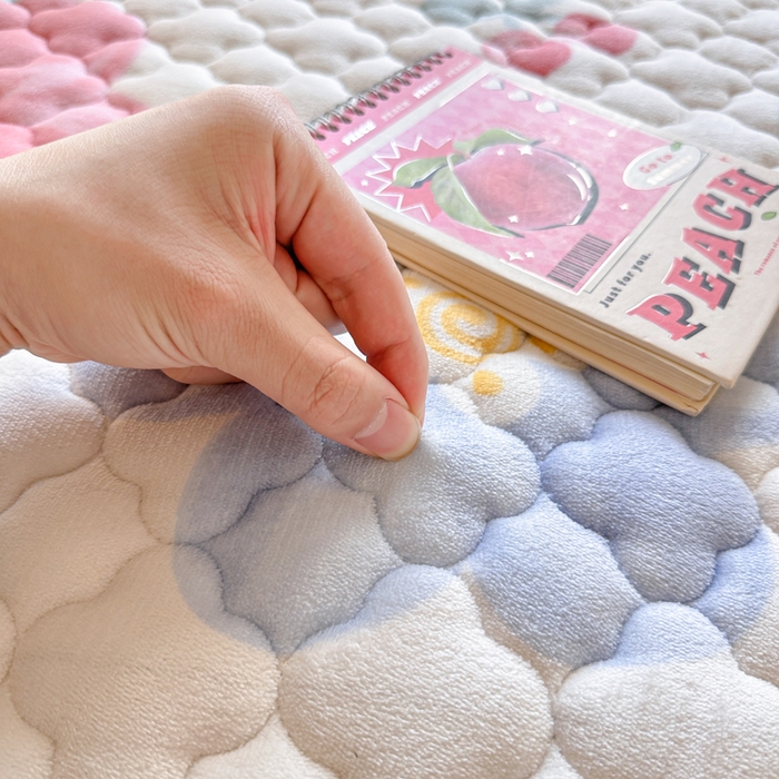 91家纺网 家纺一手货源 找家纺 慕尚家纺 2025牛奶绒床盖床褥被套三件套四件套 床垫-菲娜