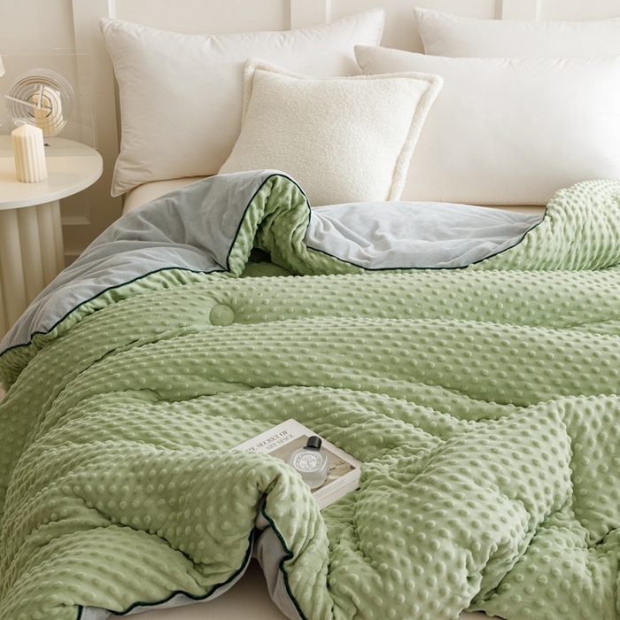 91家纺网 家纺一手货源 找家纺 （总）凉百百 2024新款豆豆绒被芯系列