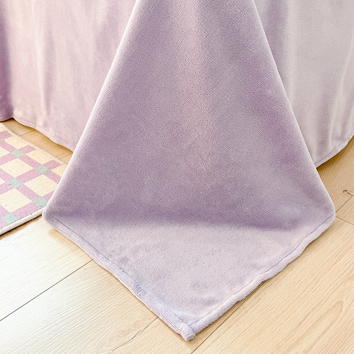 91家纺网 家纺一手货源 找家纺 星座家纺 2025新款三丽鸥小版牛奶绒四件套 紫色库洛米