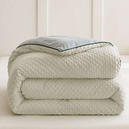 凉百百 2024新款豆豆绒被芯系列 白