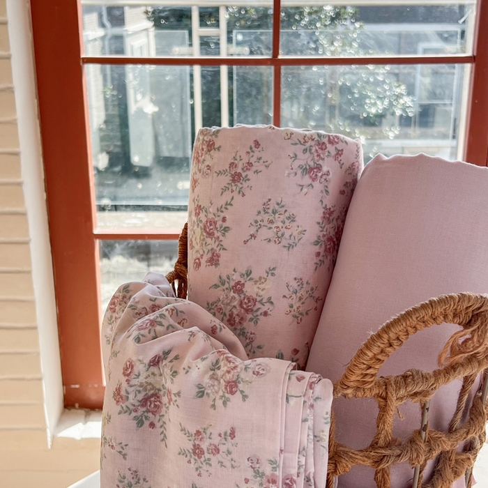 91家纺网 家纺一手货源 找家纺 一比一家纺 2025新款全棉母婴级抗菌有氧全棉双层纱亲肤全棉小清新印花三件套四件套 丽莎