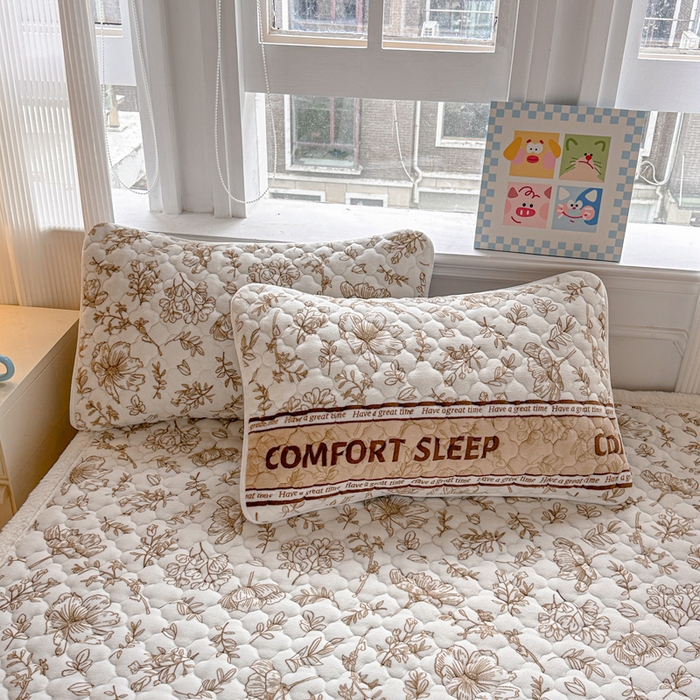 91家纺网 家纺一手货源 找家纺 慕尚家纺 2025牛奶绒床盖床褥被套三件套四件套 床垫-安逸