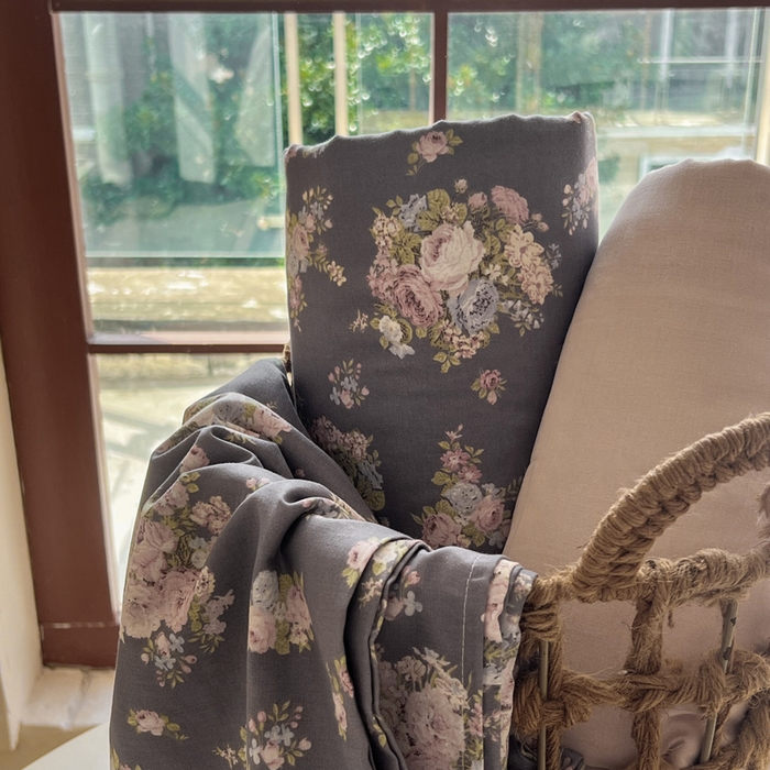 91家纺网 家纺一手货源 找家纺 一比一家纺 2025新款全棉母婴级抗菌有氧全棉双层纱亲肤全棉小清新印花三件套四件套 爱玲说