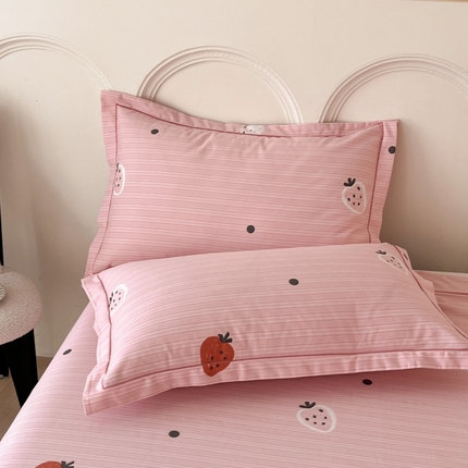 91家纺网 家纺一手货源 找家纺 （总）铭成 2024新款全棉生态喷气加厚磨毛单品枕套