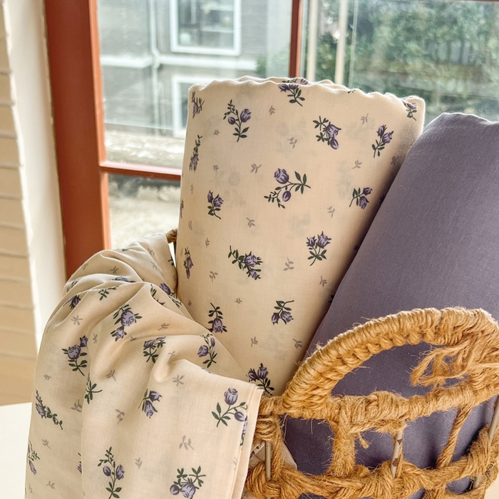 91家纺网 家纺一手货源 找家纺 一比一家纺 2026新款全棉母婴级抗菌有氧全棉双层纱亲肤全棉小清新印花三件套四件套 不止玫瑰