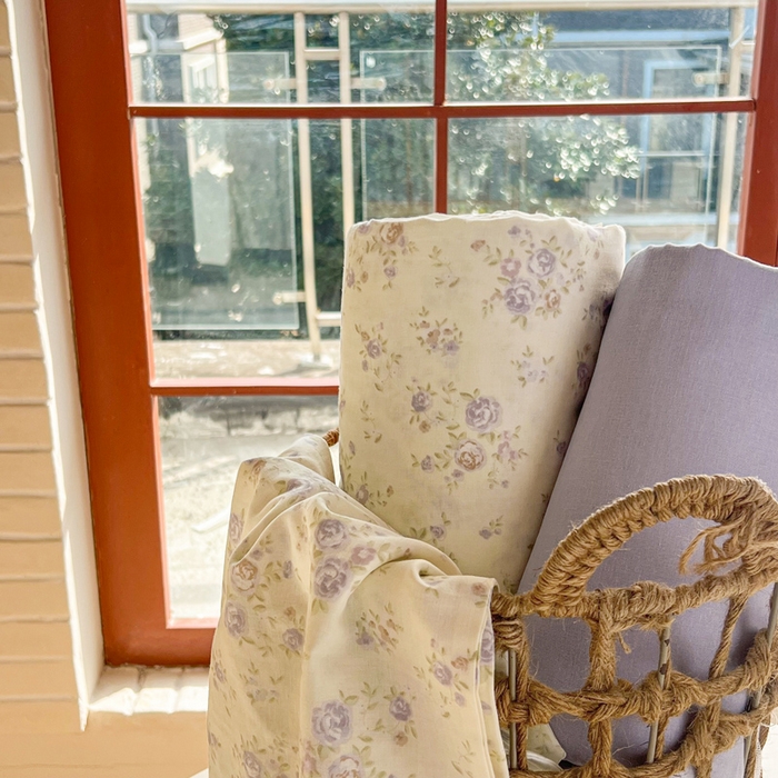 91家纺网 家纺一手货源 找家纺 一比一家纺 2025新款全棉母婴级抗菌有氧全棉双层纱亲肤全棉小清新印花三件套四件套 薄雾玫瑰