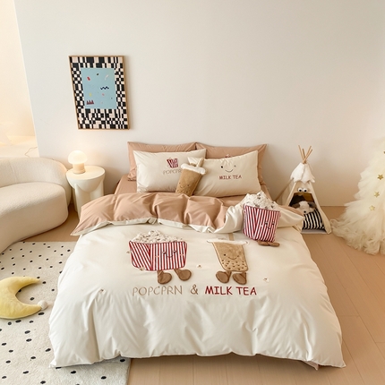 朗莎家纺 2024新款卡通系列磨毛五件套 一夜暴富