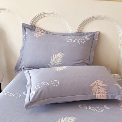 91家纺网 家纺一手货源 找家纺 （总）铭成 2024新款全棉生态喷气加厚磨毛单品枕套