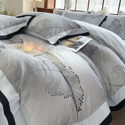 2024秋冬A类加厚纯棉磨毛四件套保暖活性印花轻奢全棉被套床单床笠款床上用品-婉沁 希曼