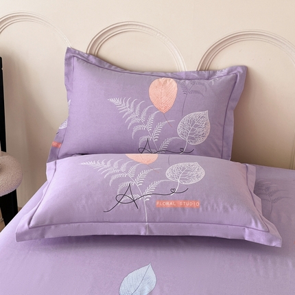 91家纺网 家纺一手货源 找家纺 （总）铭成 2024新款全棉生态喷气加厚磨毛单品枕套