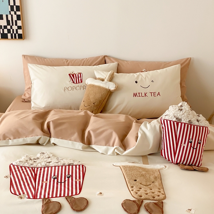 91家纺网 家纺一手货源 找家纺 朗莎家纺 2024新款卡通系列磨毛五件套 一夜暴富