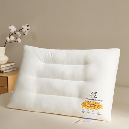 91家纺网 家纺一手货源 找家纺 （总）贵夫人 2024新款100%全棉金豆枕枕头枕芯