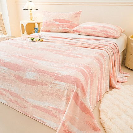 91家纺网 家纺一手货源 找家纺 （总）眠势力 2025新款牛奶绒床单印花款秋冬加绒保暖