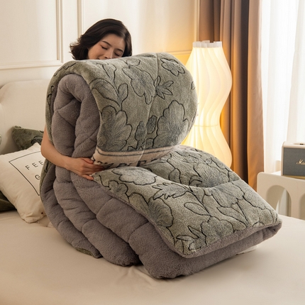 畅销被业2025新款加厚保暖雪花绒冬被春秋被被子被芯（跨境）雪花绒绿野仙踪