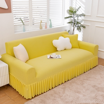 91家纺网 家纺一手货源 找家纺 （总）沐沐家纺 2026新款摇粒绒裙边沙发套