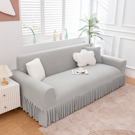 91家纺网 家纺一手货源 找家纺 （总）沐沐家纺 2026新款摇粒绒裙边沙发套