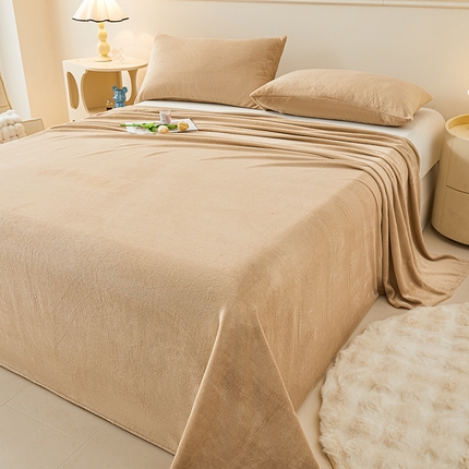 91家纺网 家纺一手货源 找家纺 （总）眠势力 2025新款牛奶绒床单印花款秋冬加绒保暖