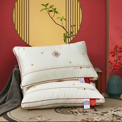 91家纺网 家纺一手货源 找家纺 （总）她喜爱枕芯枕头 2024新款喜爱囍喜庆枕（包装拆开不退不换）