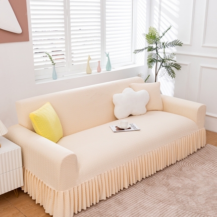 91家纺网 家纺一手货源 找家纺 （总）沐沐家纺 2026新款摇粒绒裙边沙发套