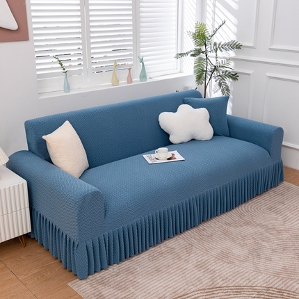 91家纺网 家纺一手货源 找家纺 （总）沐沐家纺 2026新款摇粒绒裙边沙发套