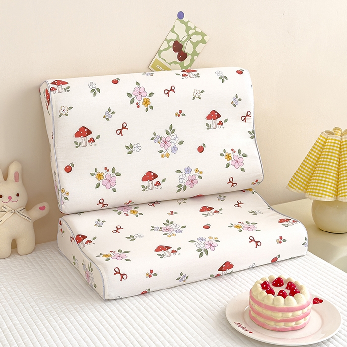 91家纺网 家纺一手货源 找家纺 良佐生活 2024新款A类铂金棉乳胶枕枕套 奶油布丁