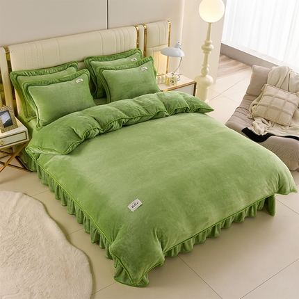 91家纺网 家纺一手货源 找家纺 （总）曼尼家纺 2025新款7斤高克重牛奶绒四件套