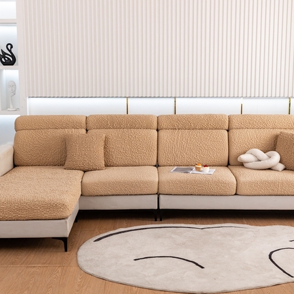 91家纺网 家纺一手货源 找家纺 （总）沐沐家纺 2026新款奶油云纱沙发笠