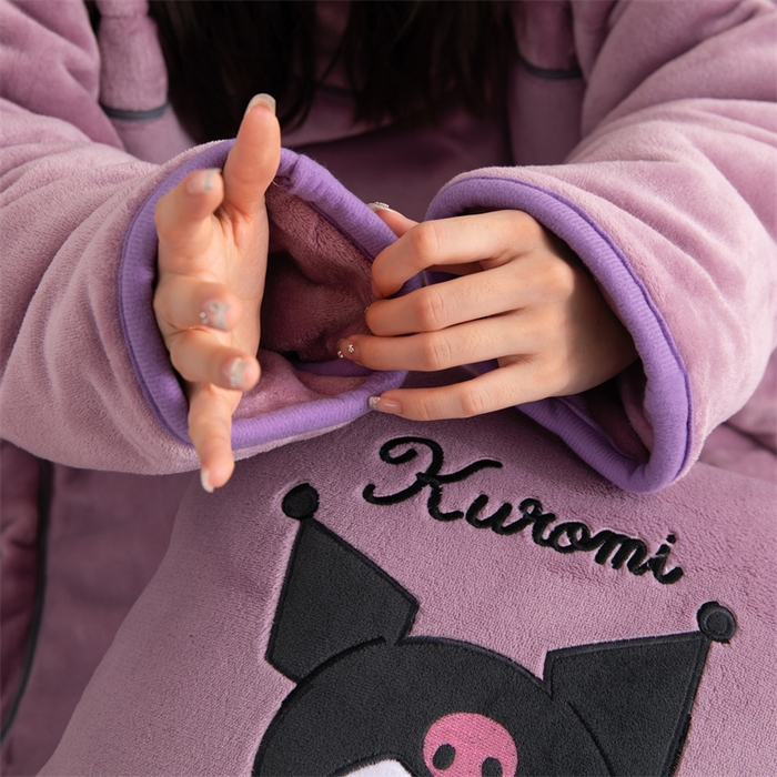 91家纺网 家纺一手货源 找家纺 照世家纺 2024新款卡通三丽鸥懒人抱枕被 库洛米