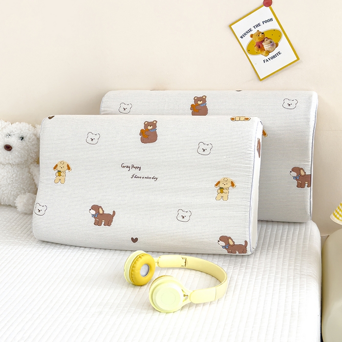 91家纺网 家纺一手货源 找家纺 良佐生活 2024新款A类铂金棉乳胶枕枕套 小精灵