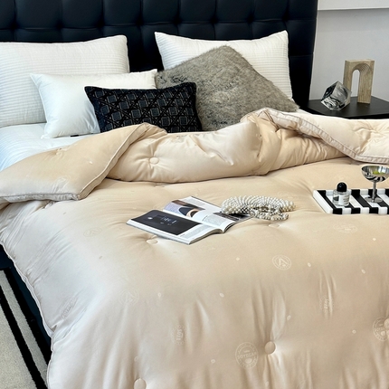 JUICY 橘滋家纺 2024新款李官奇99有机大豆被被子被芯 李官奇99有机大豆被-香槟金