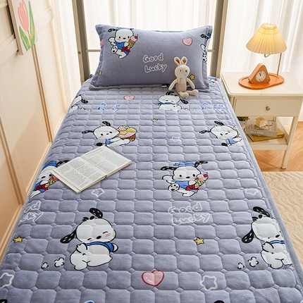 91家纺网 家纺一手货源 找家纺 （总）斯尔顿 2025冬季新款牛奶绒学生上下铺床垫床护垫大学生开学季床褥子 牛奶绒床褥