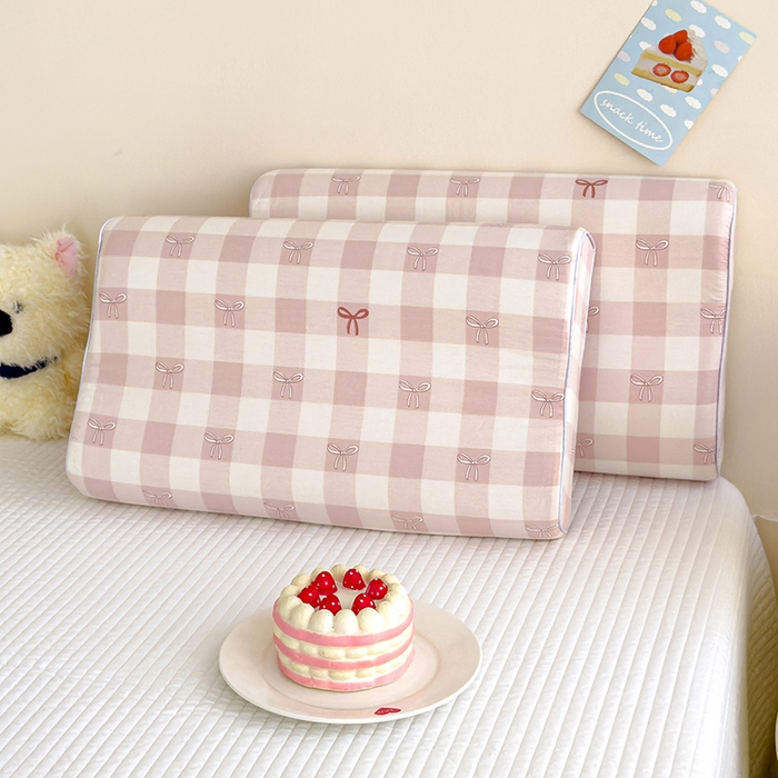 91家纺网 家纺一手货源 找家纺 良佐生活 2024新款A类铂金棉乳胶枕枕套 致青春