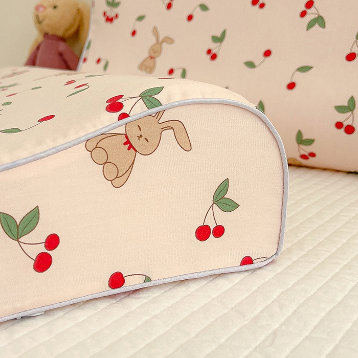 91家纺网 家纺一手货源 找家纺 良佐生活 2024新款A类铂金棉乳胶枕枕套 夏洛繁花-粉