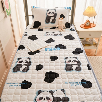 91家纺网 家纺一手货源 找家纺 （总）斯尔顿 2025冬季新款牛奶绒学生上下铺床垫床护垫大学生开学季床褥子 牛奶绒床褥