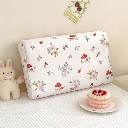 91家纺网 家纺一手货源 找家纺 良佐生活 2024新款A类铂金棉乳胶枕枕套 奶油布丁