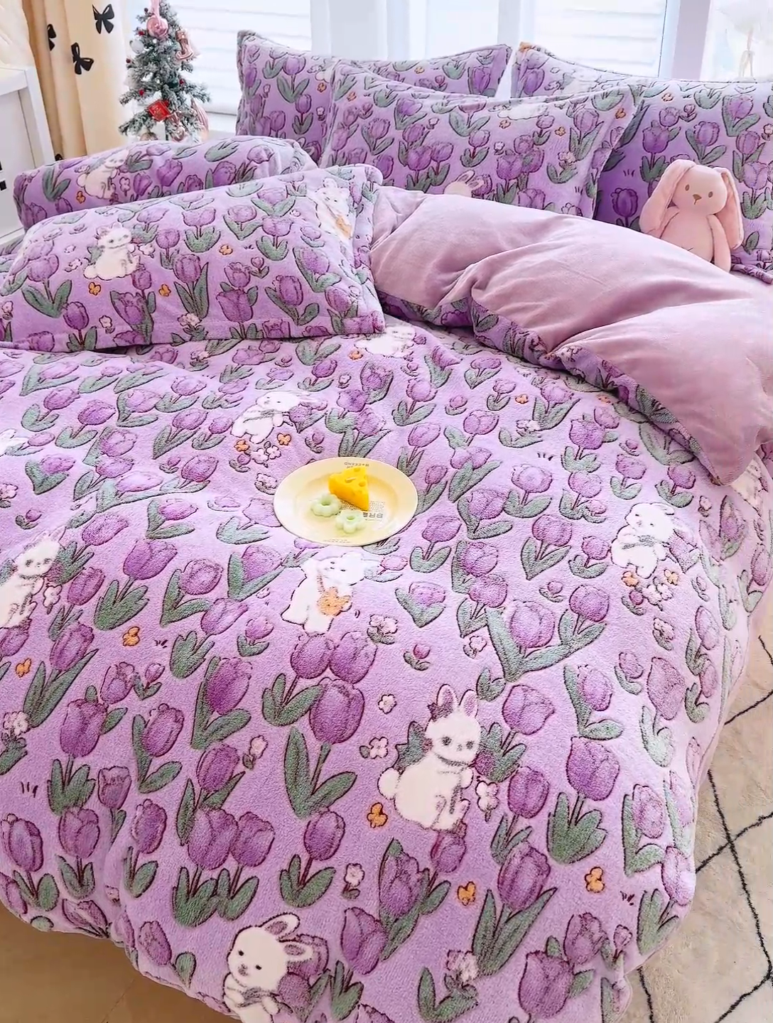 91家纺网 家纺一手货源 找家纺 ME/ERA HOME寐时代 2024新款雪花绒印花四件套 丛林