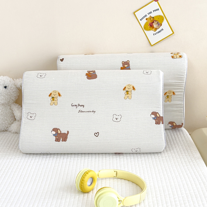 91家纺网 家纺一手货源 找家纺 良佐生活 2024新款A类铂金棉乳胶枕枕套 小精灵