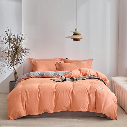 91家纺网 家纺一手货源 找家纺 （总）典曼家纺 2025新款双拼色织小提花四件套