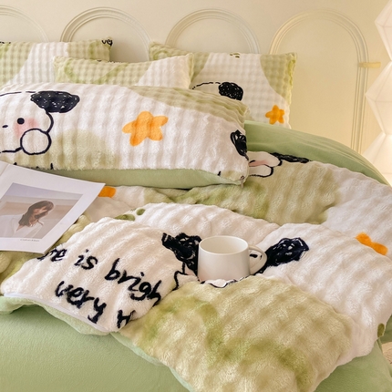 91家纺网 家纺一手货源 找家纺 （总）逸尚阁 2024新款牛奶绒印花单被套系列