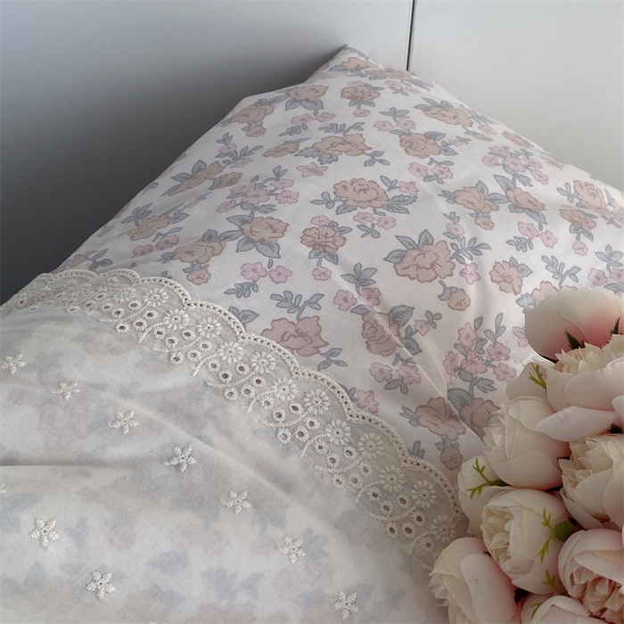 91家纺网 家纺一手货源 找家纺 2025新款秋冬季棉加豆豆绒法式花边款豆豆被被芯蔷薇粉