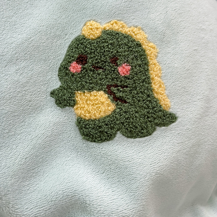 91家纺网 家纺一手货源 找家纺 眠帛家居 2024高克重牛奶绒卡通毛巾绣系列 龙宝