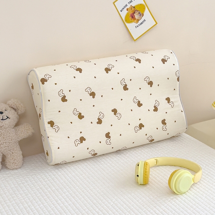 91家纺网 家纺一手货源 找家纺 良佐生活 2024新款A类铂金棉乳胶枕枕套 米小奇